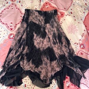 Fairy Like Black and Pink Women's Skirt